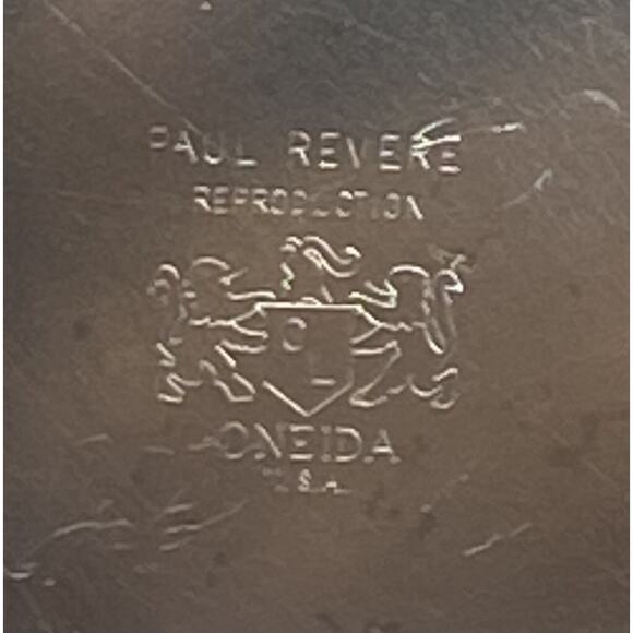 Oneida 8" Silver Plate Fruit Bowl Vintage Paul Revere Reproduction Center Piece - Picture 11 of 12